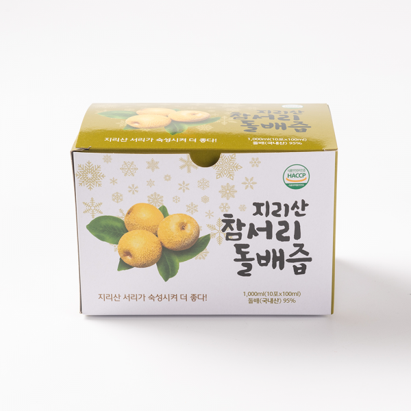 산엔청쇼핑몰,[쌀쌀하데이] 지리산 참서리 돌배즙 100ml 30포/40포 _지리산 참서리돌배