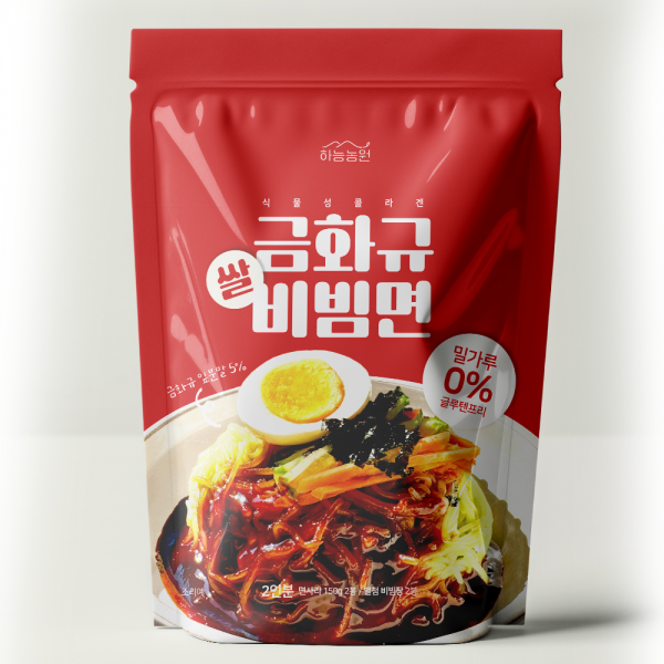 식물성콜라겐 금화규 쌀비빔면 2팩,5팩 _하능농원