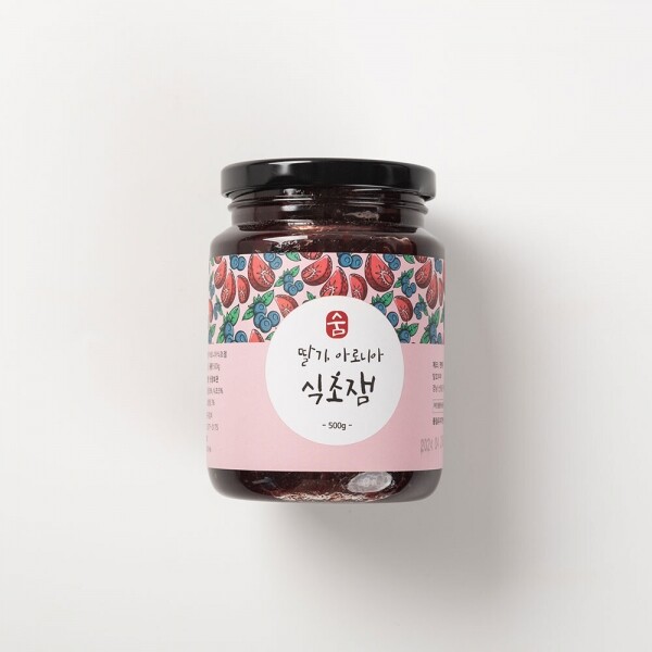 산엔청쇼핑몰,숨 딸기아로니아 식초잼 500g _발효부부
