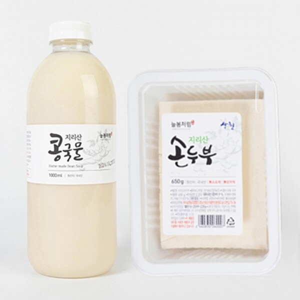 산엔청쇼핑몰,*화,목 발송* 지리산 콩국물 1000ml 1병,손두부650g 1모 _부리골영농조합